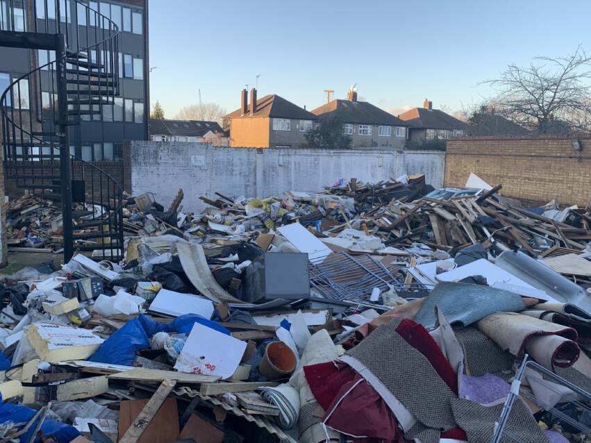We Clear Junk removing Fly Tipping Rubbish in London