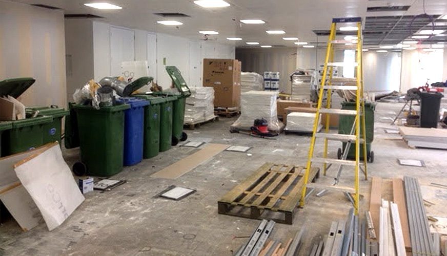 commercial fit out waste